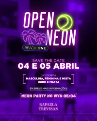 Open Neon Beach One by Rafaela Trevisan - MISTA PRATA