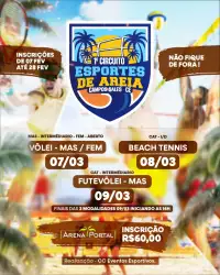 1º Circuito de Esporte de Areia - Beach Tennis - CATEGORIA OPEN