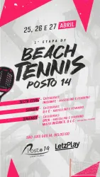 1ª Etapa de Beach Tennis Posto 14 - Feminino D