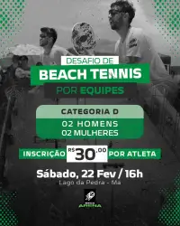 DESAFIO DE BEACH TENNIS POR EQUIPES MEGA ARENA - CATEGORIA (D)