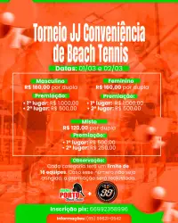 TORNEIO JJ CONVENIÊNCIA DE BEACH TENNIS  - MASCULINO