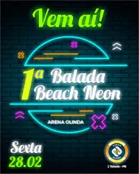 1º BALADA BEACH NEON - Masculino Intermediário