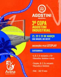 3° COPA AGOSTINI INDUSTRIAL DE BEACH TENNIS - DUPLA FEMININA C