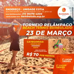TORNEIO RELÂMPAGO DE BEACH TENNIS - MISTA D/C