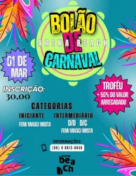 Bolão de Carnaval Arena Beach - Mista Iniciante