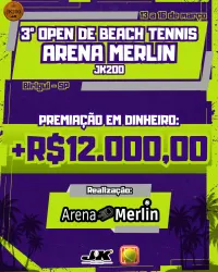 3º OPEN DE BEACH TENNIS ARENA MERLIN JK200 - MASCULINA INICIANTE