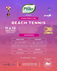 CBBT200/FMBT400 - 2º Pilão Beach Tennis Open - AMADOR - Dupla Feminina E
