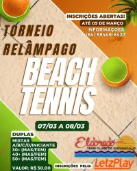 TORNEIO RELÂMPAGO DE BEACH TENNIS  - Mista D