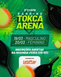2ª Etapa Ranking TOKCA ARENA - Duplas FEMININO AVANCADO