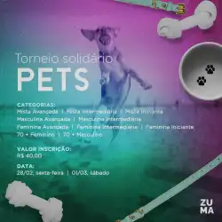 TORNEIO SOLIDÁRIO - PETS - Feminina Iniciante