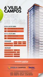 6º VILELA CAMPOS OPEN DE TÊNIS  - VETERANO 40 +