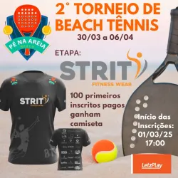 2º TORNEIO PÉ NA AREIA ETAPA STRIT FITNESS - MASCULINO INICIANTE
