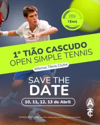 1º Tião Cascudo Open de Tenis - Alfenas Tenis Clube - SIMPLES MASCULINA A