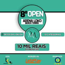 8º OPEN MAGALI MODAS ARENA LOKO BEACH TENNIS - MASCULINA 60+ (SOMATÓRIA) *