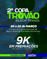 Trovão - 2ª Etapa Circuito Municipal de Beach Tennis - D, C e Mista - Masculino C