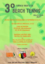 3º TORNEIO ABERTO SJTC - BEACH TENNIS  - MISTA C