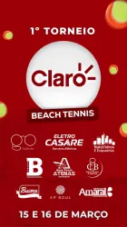 1º ABERTO CLARO DE BEACH DE TENNIS - INICIANTE MASCULINO