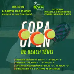 2ª COPA OPEN BEACH - ACOPIARA/CE - Masculino - Iniciante