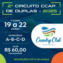 Circuito CCAP de Duplas 2025 - 1ª Etapa - A