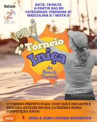 4º Torneio INIÇA de Beach Tennis - DUPLA FEMININA D