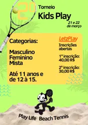 Torneio Kids Play - Mista até 11 anos