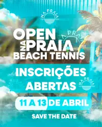 1º Open Beach Tennis - Na Praia Rio Preto - Duplas Feminino 90+  (ambos da dupla mínimo 45 anos)