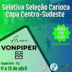 CBBT50/FBTERJ50 - Seletiva Unimed Seleção Carioca para a Copa Centro-Sudeste 2025 - SUBS - Dupla Masculina Sub 14