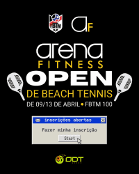 FBTM100 - Arena Fitness Open de Beach Tennis - Dupla Masculina D