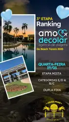 1ª Etapa Mista  RANKING AMO DECOLAR DE BEACH TENNIS 2025  - MISTA E/D