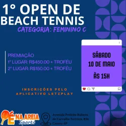 1° OPEN DE BEACH TENNIS  - Feminino C