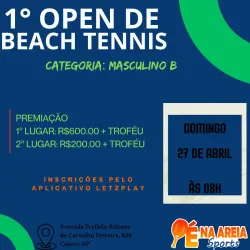 1° OPEN DE BEACH TENNIS  - Masculino B