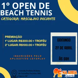 1° OPEN DE BEACH TENNIS  - Masculino iniciante
