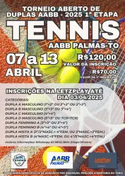TORNEIO ABERTO DUPLAS 1ª ETAPA 2025 AABB PALMAS-TO - DUPLA MASCULINO C (4Âª+4Âª)