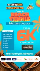 I OPEN DE BEACH TENNIS DA ARENA SUNSET  Etapa DINHO CALÇADOS  - DUPLA MISTA D