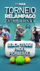 Relâmpago TAYAR SPORTS- PADEL - Masculino Iniciante/ Intermediario