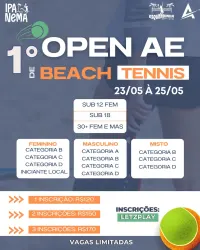 1° Open AE de Beach Tennis  - DUPLA MISTA D