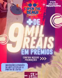 1º OPEN THE BEACH CORRENTE / ETAPA ATACADÃO MEGAFARMA - Dupla Mista - PRINCIPIANTE 