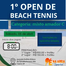 1° OPEN DE BEACH TENNIS  - Misto amador C