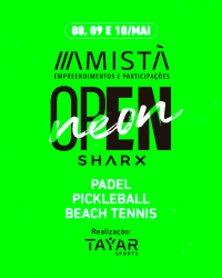 Open NEON ÀMISTA EMPREENDIMENTOS- Padel - Masculino Iniciante/ Intermediario