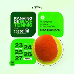 Ranking de Beach Tennis - Arena Fitway - Etapa Castelini - FEMININO D