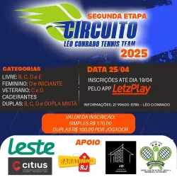 Circuito Léo Conrado Tennis Team Segunda Etapa 2025 - Livre B