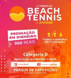 2°TORNEIO DE BEACH TENNIS DE APERIBÉ 