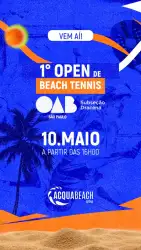 1º OPEN DE BEACH TENNIS OAB SUBSEÇÃO DRACENA - Misto livre - presença de no mÃ­nimo um(a)Â advogado(a) 