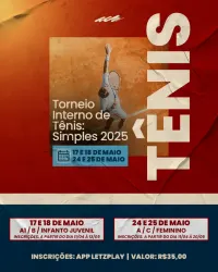 TORNEIO INTERNO DE TÊNIS - SIMPLES CCB 2025