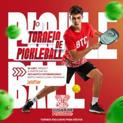 1° TORNEIO PICKLEBALL BTC INTERNO - DUPLA MASCULINA INTERMEDIARIO