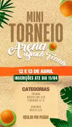 Mini Torneio Arena Beach Tennis - MISTA C/D