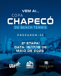 COPA CHAPECÓ - 2 ETAPA - ESTAÇÃO BEACH - 16-18 DE MAIO - DUPLA MASCULINA B
