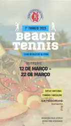 1ºTorneio Interno de Beach Tennis  CRI 2025 - INICIANTE FEMININO