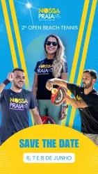 2 Open Nossa Praia de Beach Tennis - Dupla Misto Iniciante