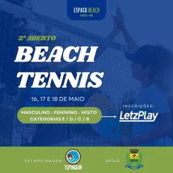 2° Aberto de Beach Tennis - Cervejaria Tupiniquim - Espaço Beach Ivoti - Categoria - D Feminina